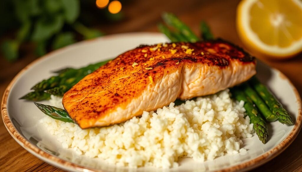 Baked Sockeye Salmon Recipe baked sockeye salmon fillet with garlic and paprika on baking tray