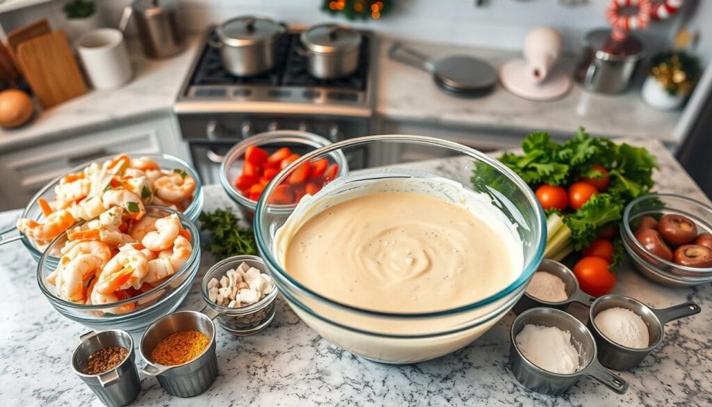 building seafood dressing