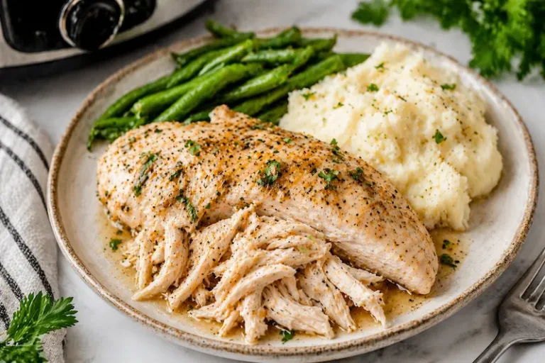 easy crockpot chicken breast recipes tender juicy shredded chicken